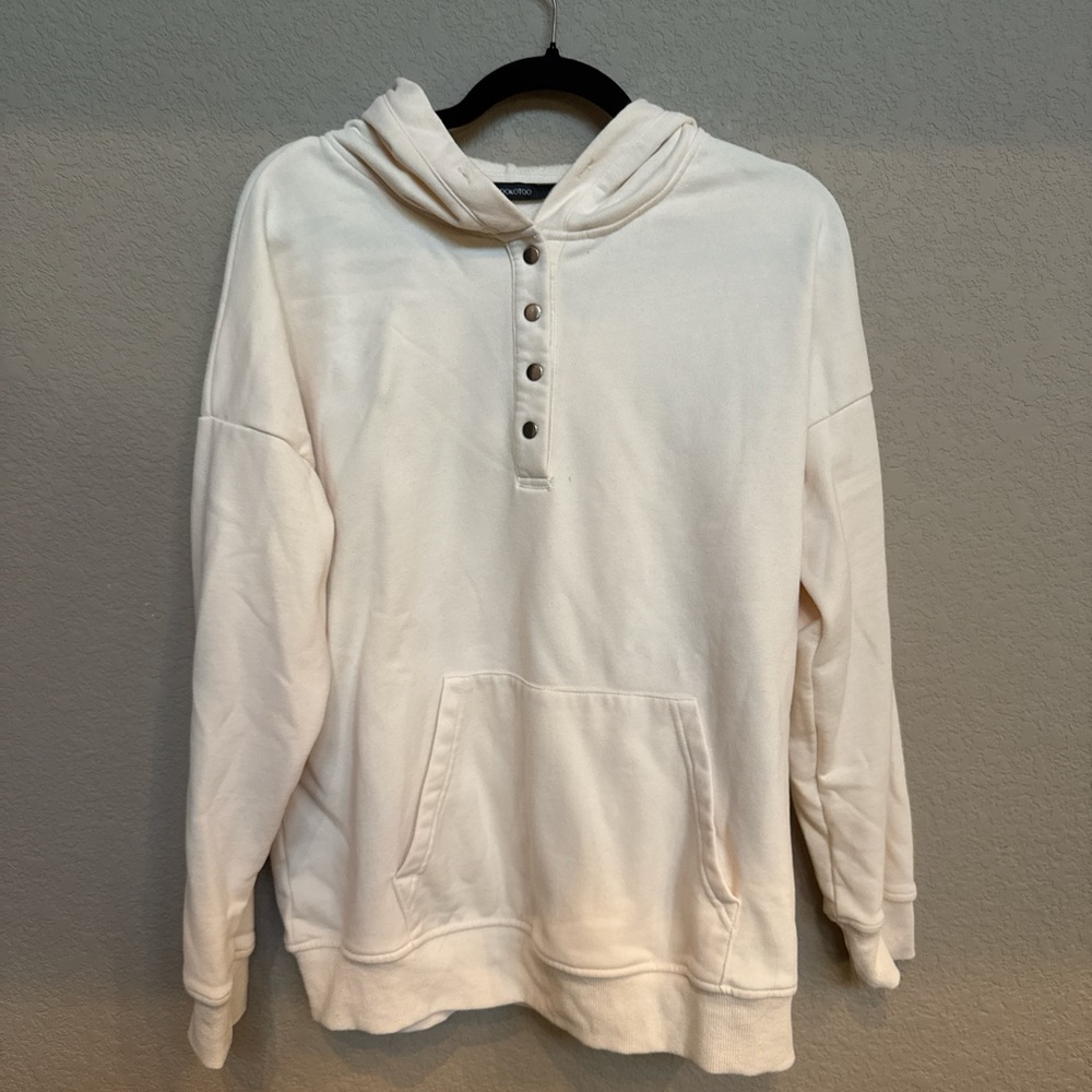 Dokotoo Button-Up Hoodie Sweatshirt — Size L - New Without Tags
